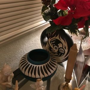FOR PURCHASE BY LAUREN ONLY - 2 AZTEZ BOWL & VASE